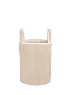 Avery Row Large Quilted Reversible Storage Basket - view 2, Nettle Scatter