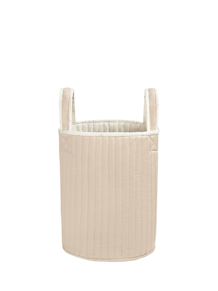 Avery Row Large Quilted Reversible Storage Basket - view 2, Nettle Scatter