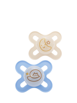 MAM Start Night Soother, Pack of 2, 0-2 Months, Blue