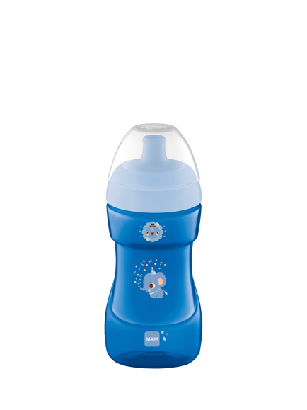 MAM Spill Proof Sports Cup, 330ml, Blue