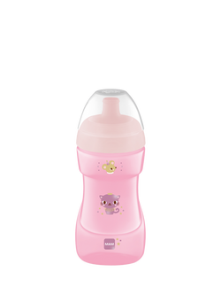 MAM Spill Proof Sports Cup, 330ml, Pink