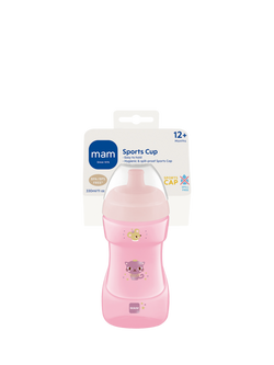 MAM Spill Proof Sports Cup, 330ml - view 2, Pink