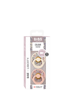 BIBS x Liberty Eloise Round Baby Soothers, Pack of 2, Size 1, 