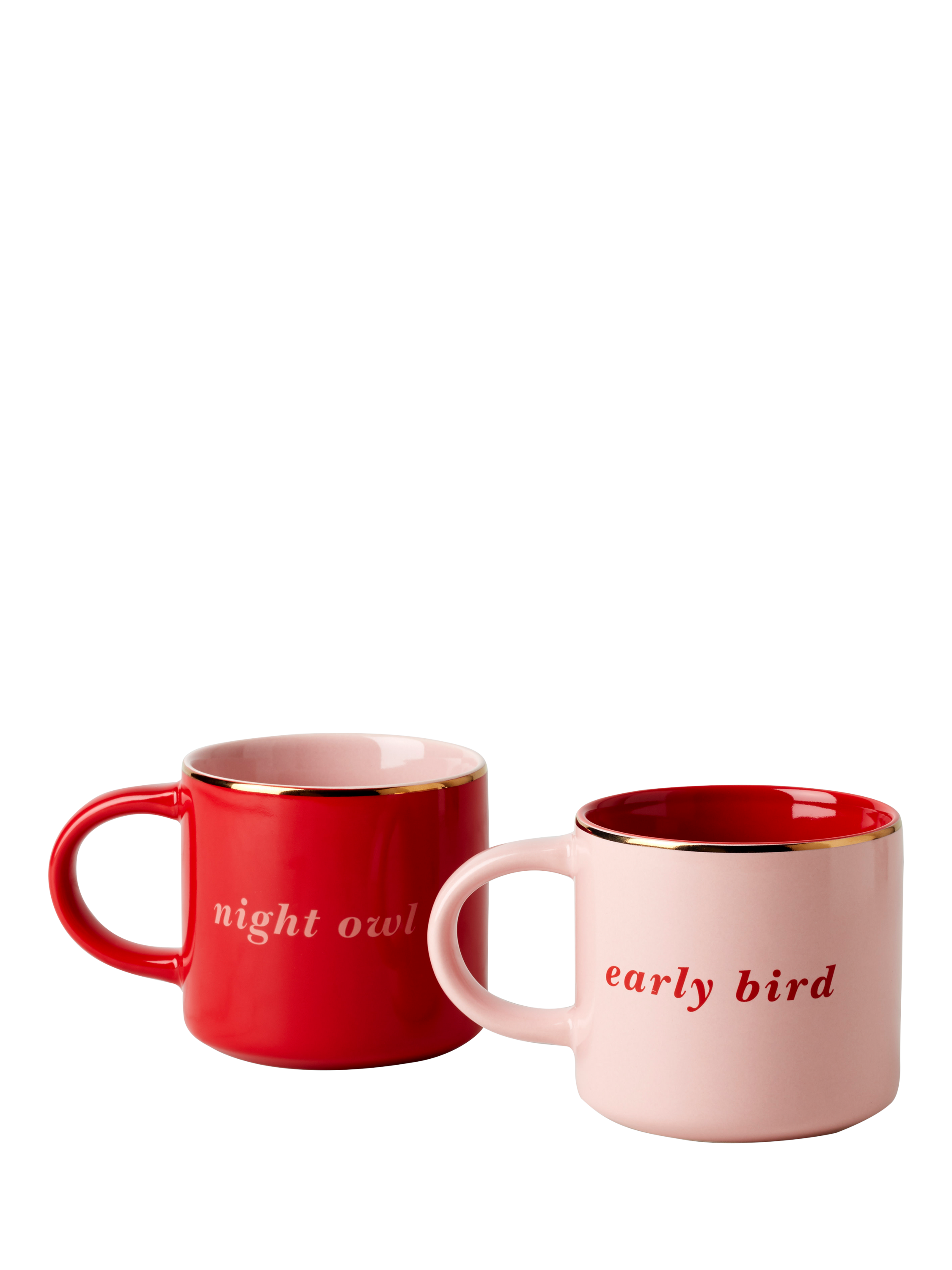 kate spade new york Early Bird Night Owl Stoneware Mugs, Set of 2 ...