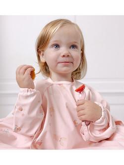 Bibado x Peppa Pig Coverall Weaning Bib - view 2, Pink