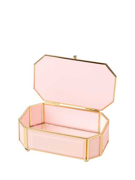 kate spade new york Glass Jewellery Box, Pink, Pink