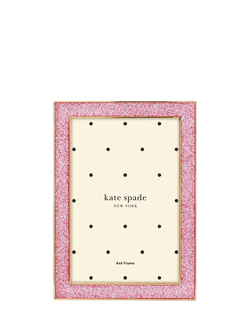 kate spade new york Glitter Photo Frame, 4 x 6" (10 x 15cm), Pink, Pink