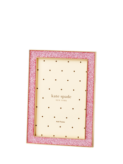 kate spade new york Glitter Photo Frame, 4 x 6" (10 x 15cm), Pink - view 2, Pink
