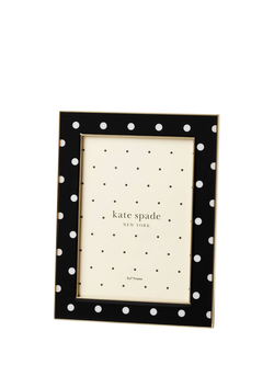 kate spade new york Sitting Pretty Dot Photo Frame, 5 x 7" (13 x 18cm), Black - view 2, Black