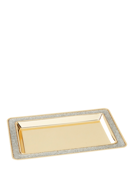 kate spade new york Glitter Catch All Gold-Plated Trinket Tray, Gold