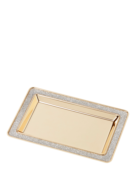 kate spade new york Glitter Catch All Gold-Plated Trinket Tray - view 2, Gold
