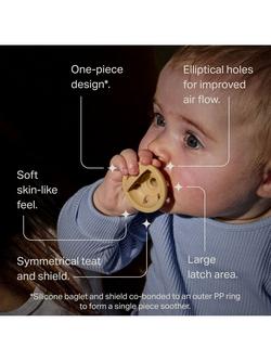 Tommee Tippee Breast-Like Soothers, 6-18m, Pack of 2, Multi - view 2, Multi