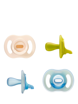 Tommee Tippee UltraLight StayPut Glow in the Dark Soothers, 6-18m, Pack of 4, Multi, Multi