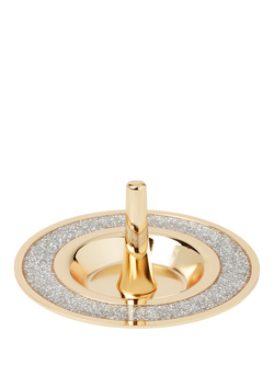 kate spade new york Glitter Stainless Steel Ring Holder, Gold - view 2, Gold