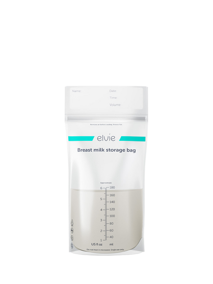 Elvie Breastmilk Storage Bags, Pack of 100, 180ml, 