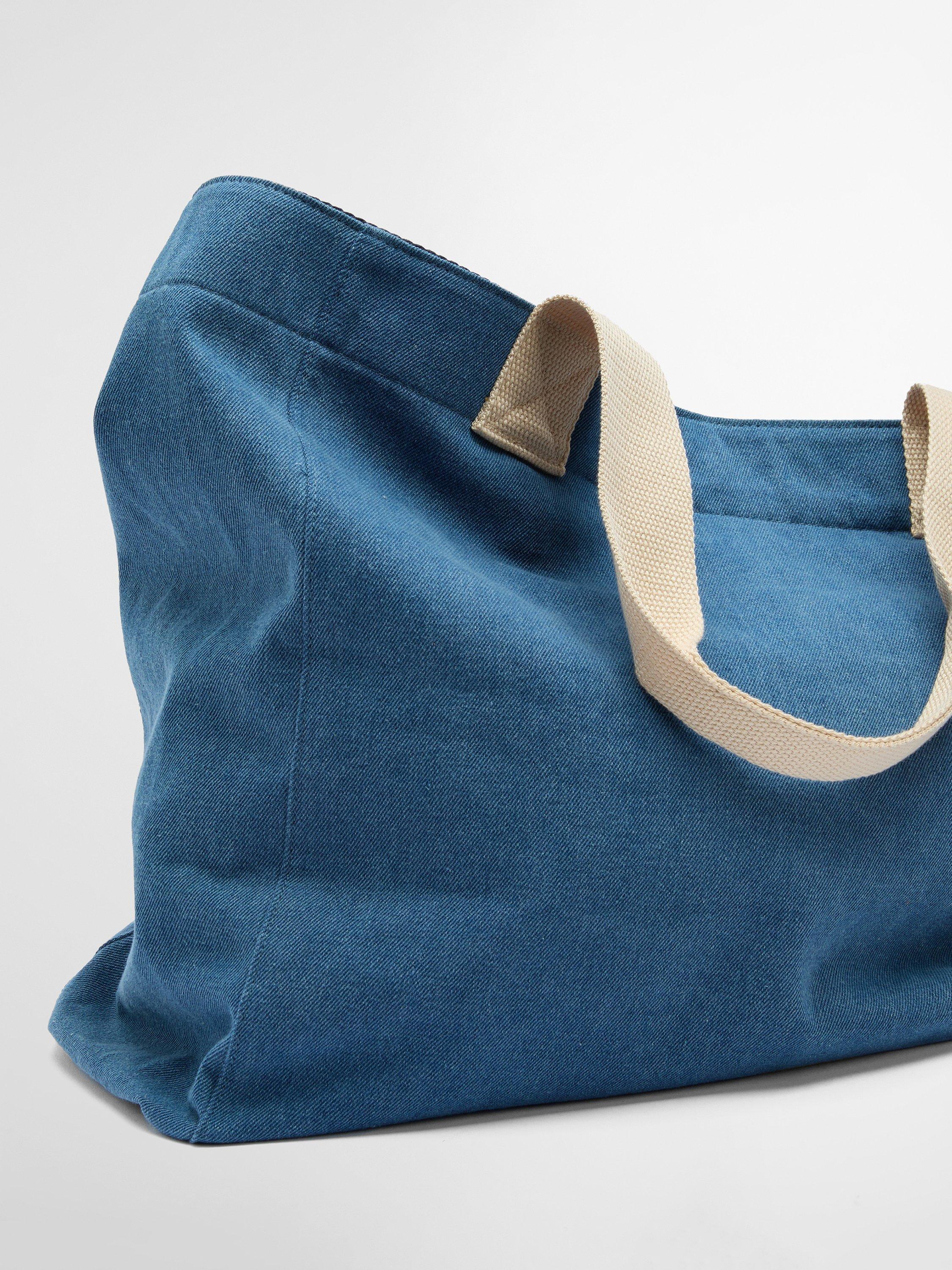 Product image 7 of 9, which shows Barbour Emily Logo Denim Tote Bag, Denim