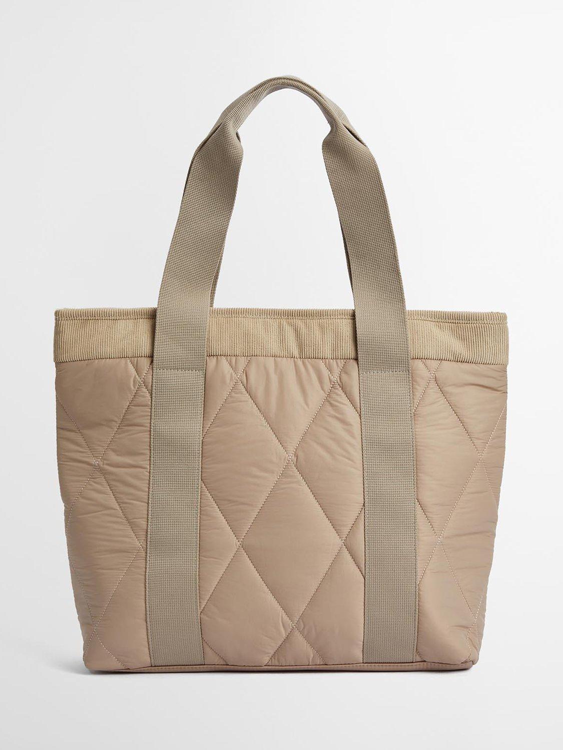 Product image 4 of 7, which shows Barbour Healy Quilted Tote Bag, Light Sand
