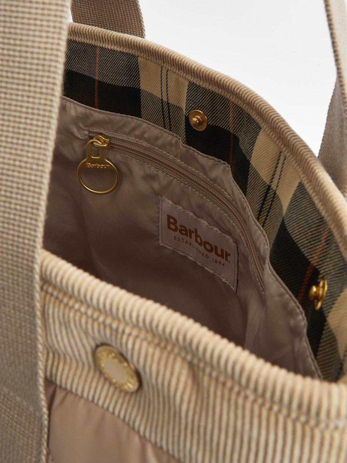 Product image 7 of 7, which shows Barbour Healy Quilted Tote Bag, Light Sand