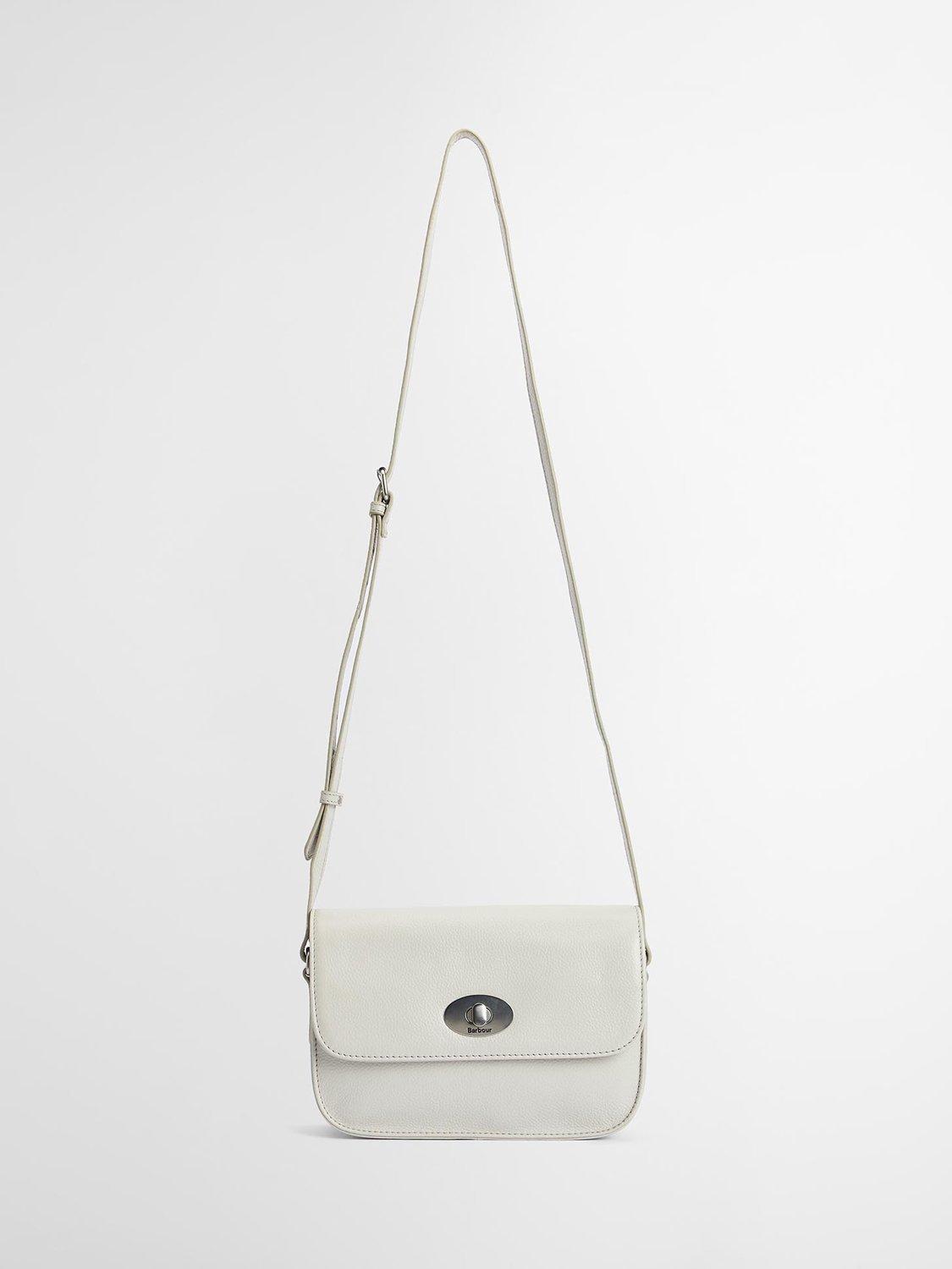 Product image 3 of 8, which shows Barbour Isla Leather Crossbody Bag, Light Sand