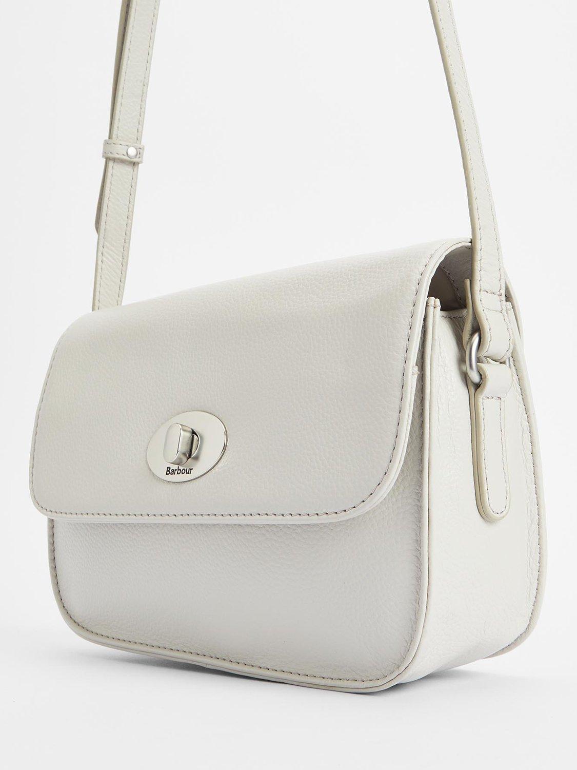 Product image 5 of 8, which shows Barbour Isla Leather Crossbody Bag, Light Sand
