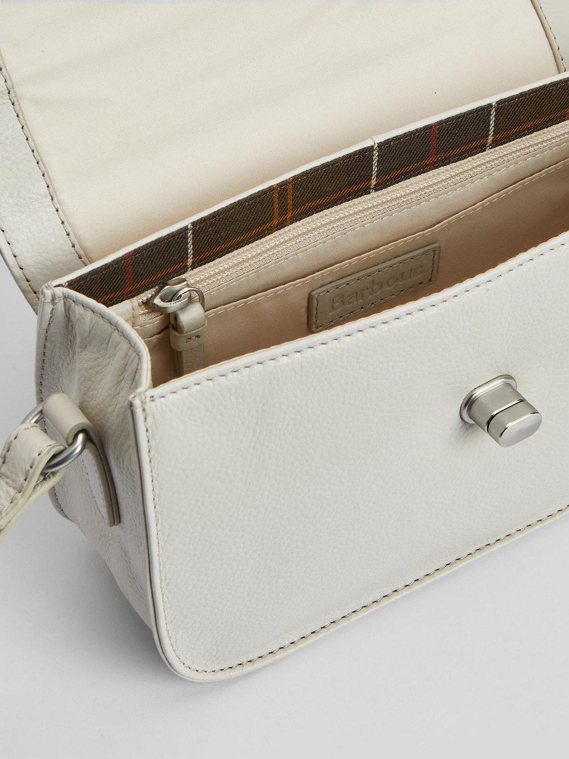 Product image 6 of 8, which shows Barbour Isla Leather Crossbody Bag, Light Sand