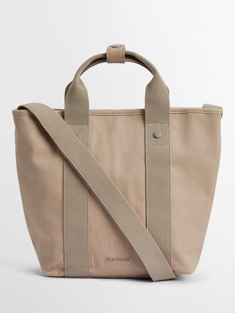 Product image 1 of 8, which shows Barbour Olivia Bucket Tote Bag, Light Sand