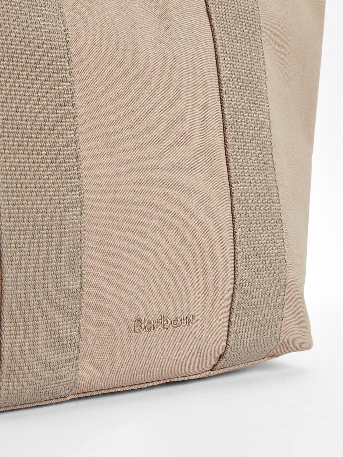 Product image 4 of 8, which shows Barbour Olivia Bucket Tote Bag, Light Sand