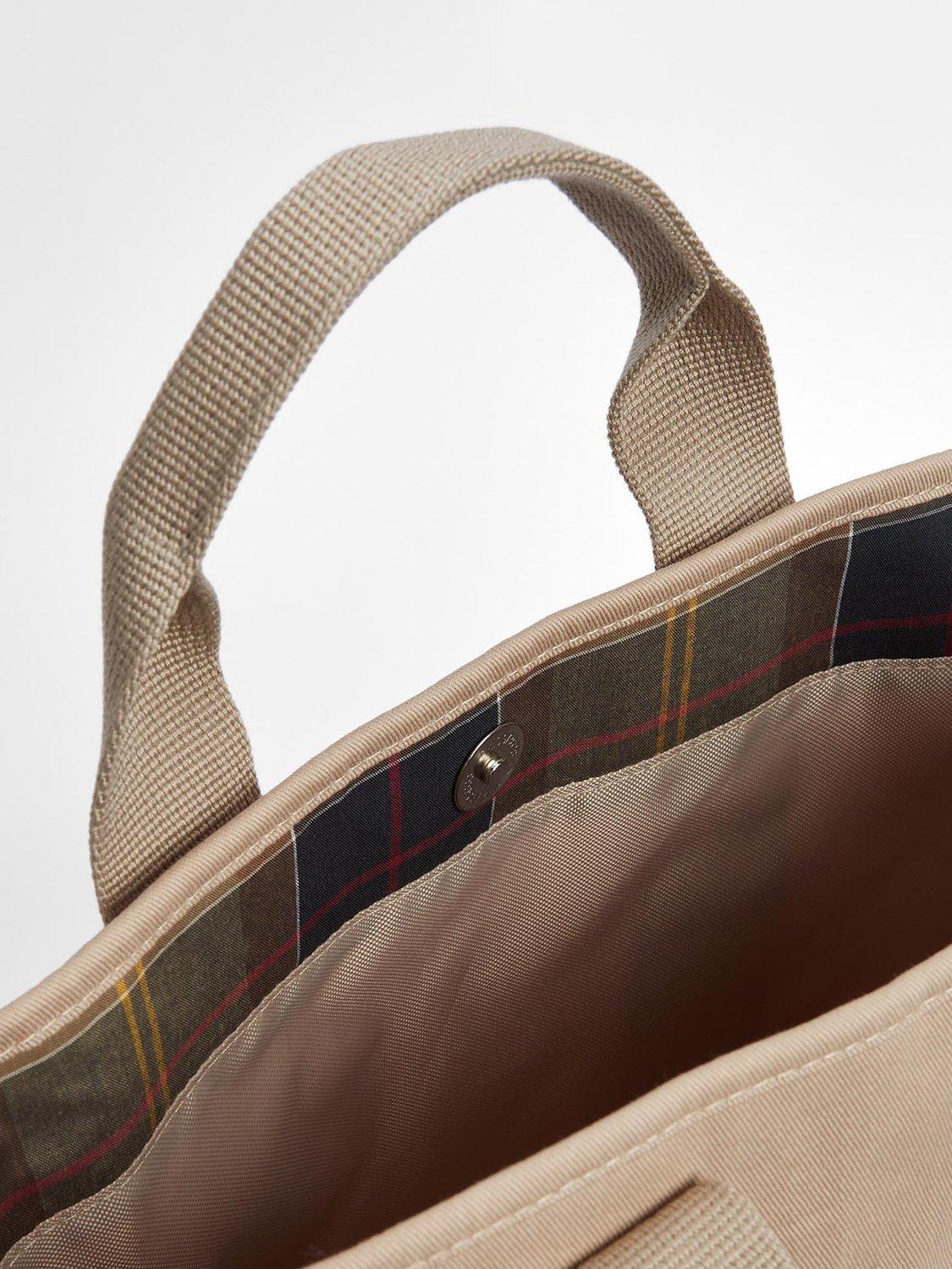 Product image 6 of 8, which shows Barbour Olivia Bucket Tote Bag, Light Sand