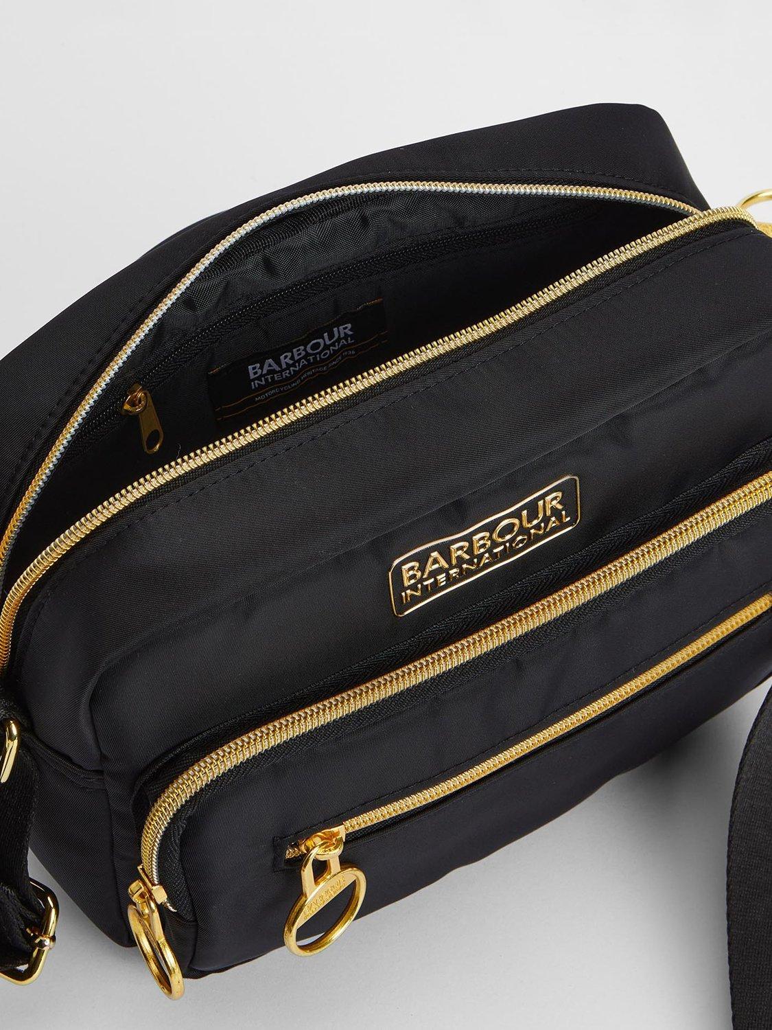 Product image 4 of 7, which shows Barbour International Qualify Crossbody Bag, Black