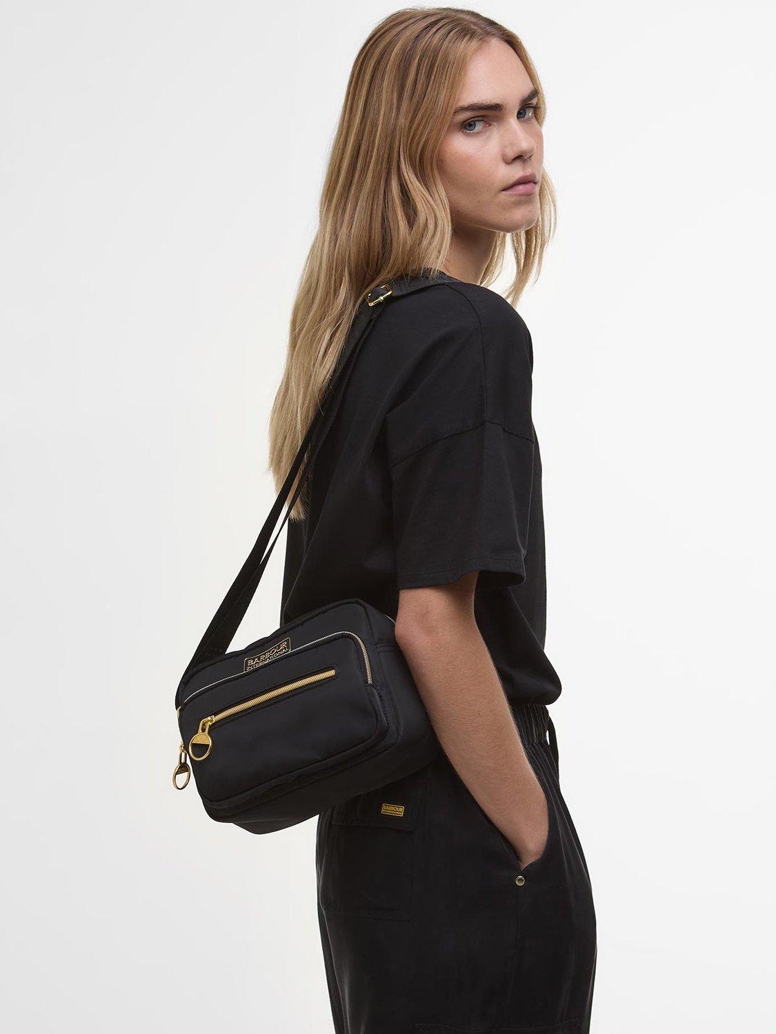 Product image 5 of 7, which shows Barbour International Qualify Crossbody Bag, Black