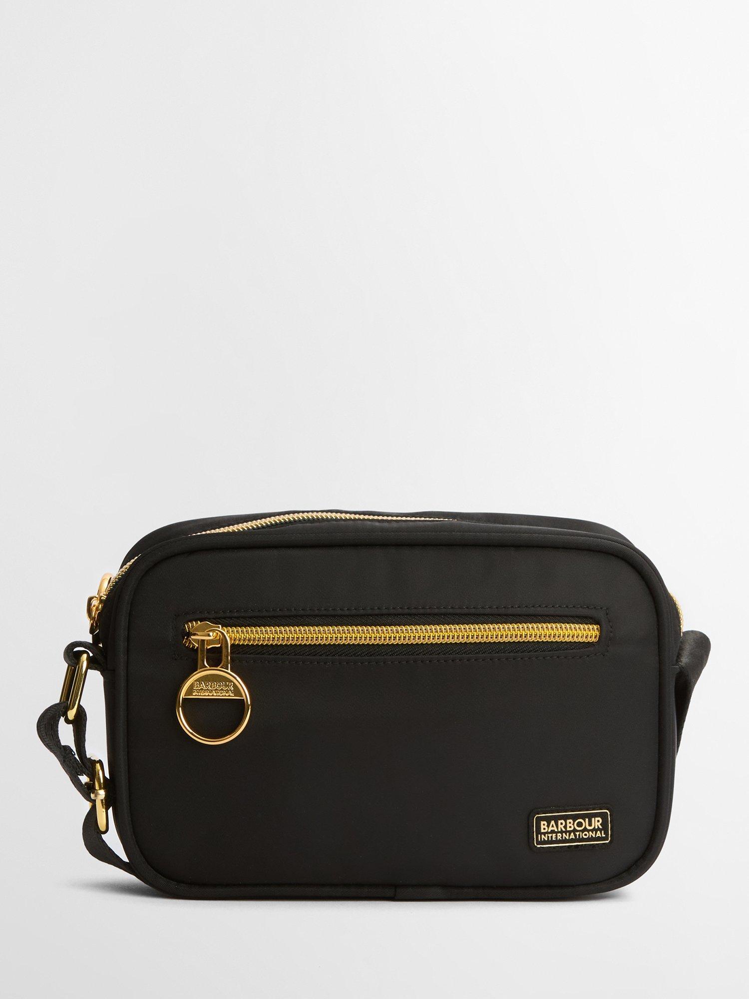 Barbour International Micro Qualify Crossbody Bag, Black