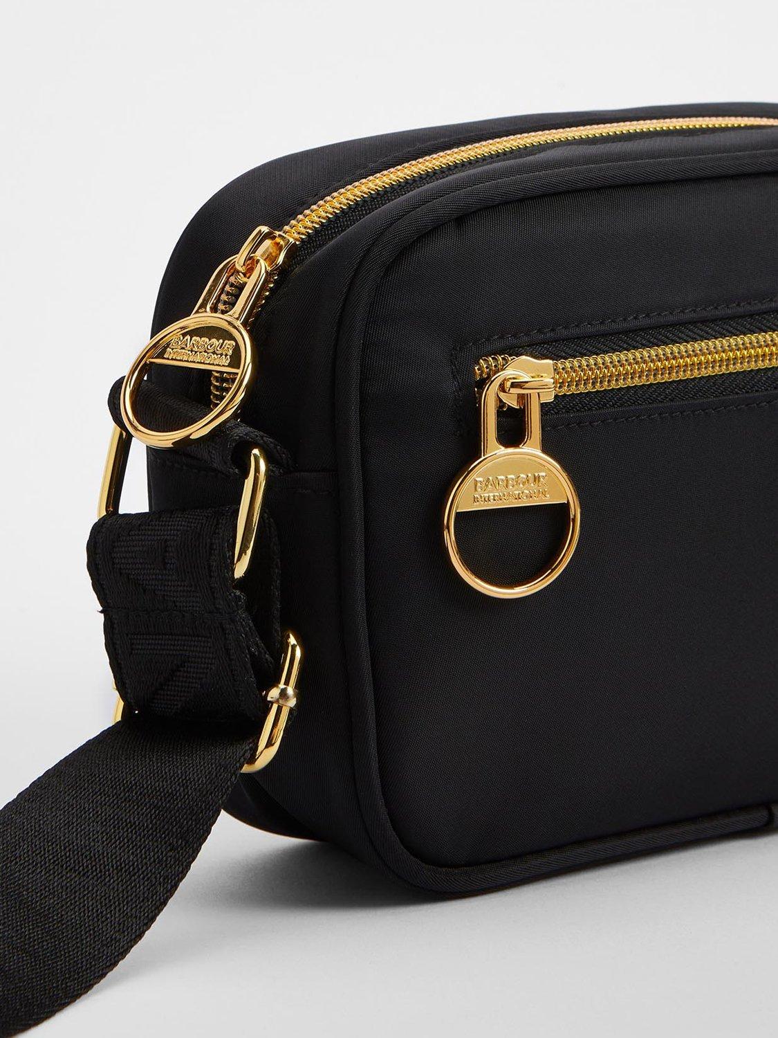 Barbour International Micro Qualify Crossbody Bag, Black