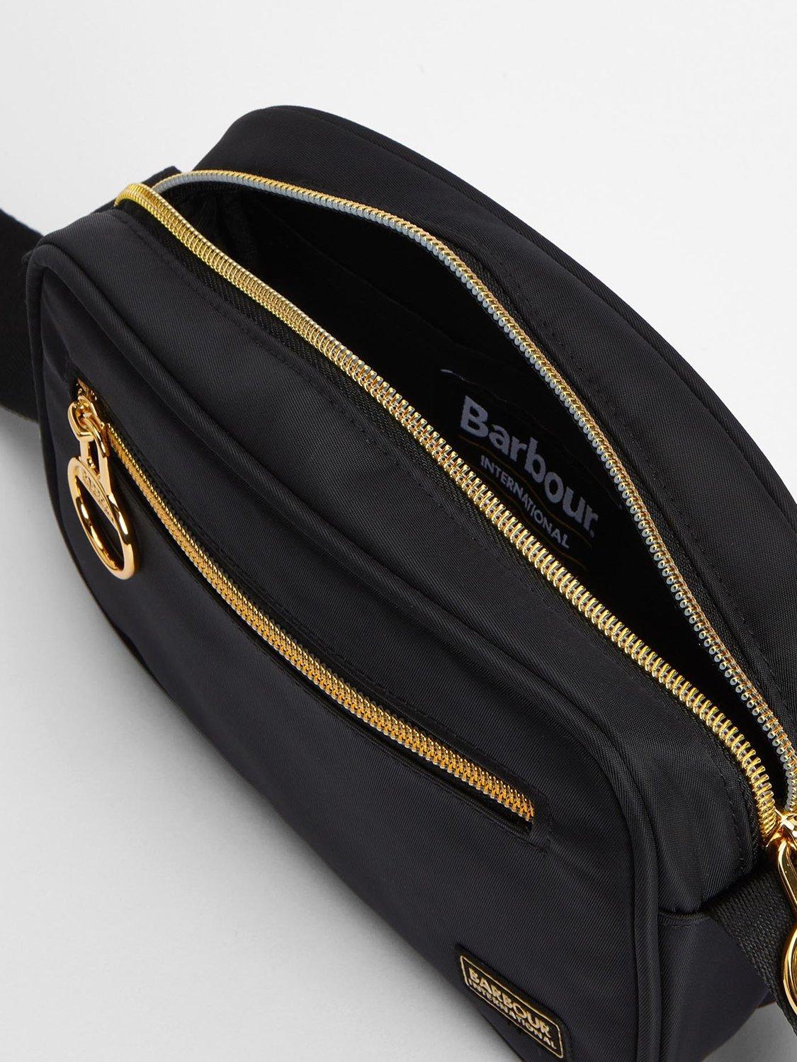 Barbour International Micro Qualify Crossbody Bag, Black