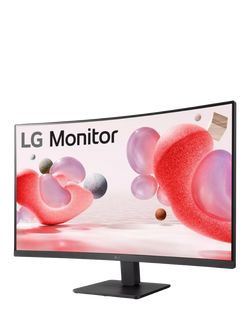 LG 32MR50C-B Full HD Curved Monitor, 31.5”, Black, Black