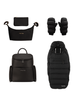 Nuna Winter Stroller Set, Stroller Organiser and Essential Bag Accessories Set, Caviar