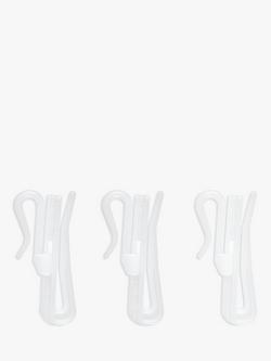 Speedy Products Adjustable Curtain Hooks, Pack of 20, Dia.50mm, White, White