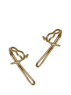 Speedy Products Brass Plated Curtain Hooks, Pack of 20, Gold, Gold