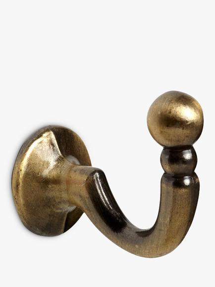 Speedy Products Ball End Tieback Hook, Antique Brass