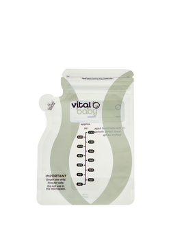 Vital Baby Nurture Easy Pour Breast Milk Storage Bags, Pack of 30, 