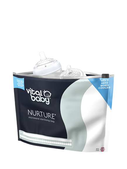 Vital Baby Nurture Microwave Sterilising Bags, Pack of 5, 
