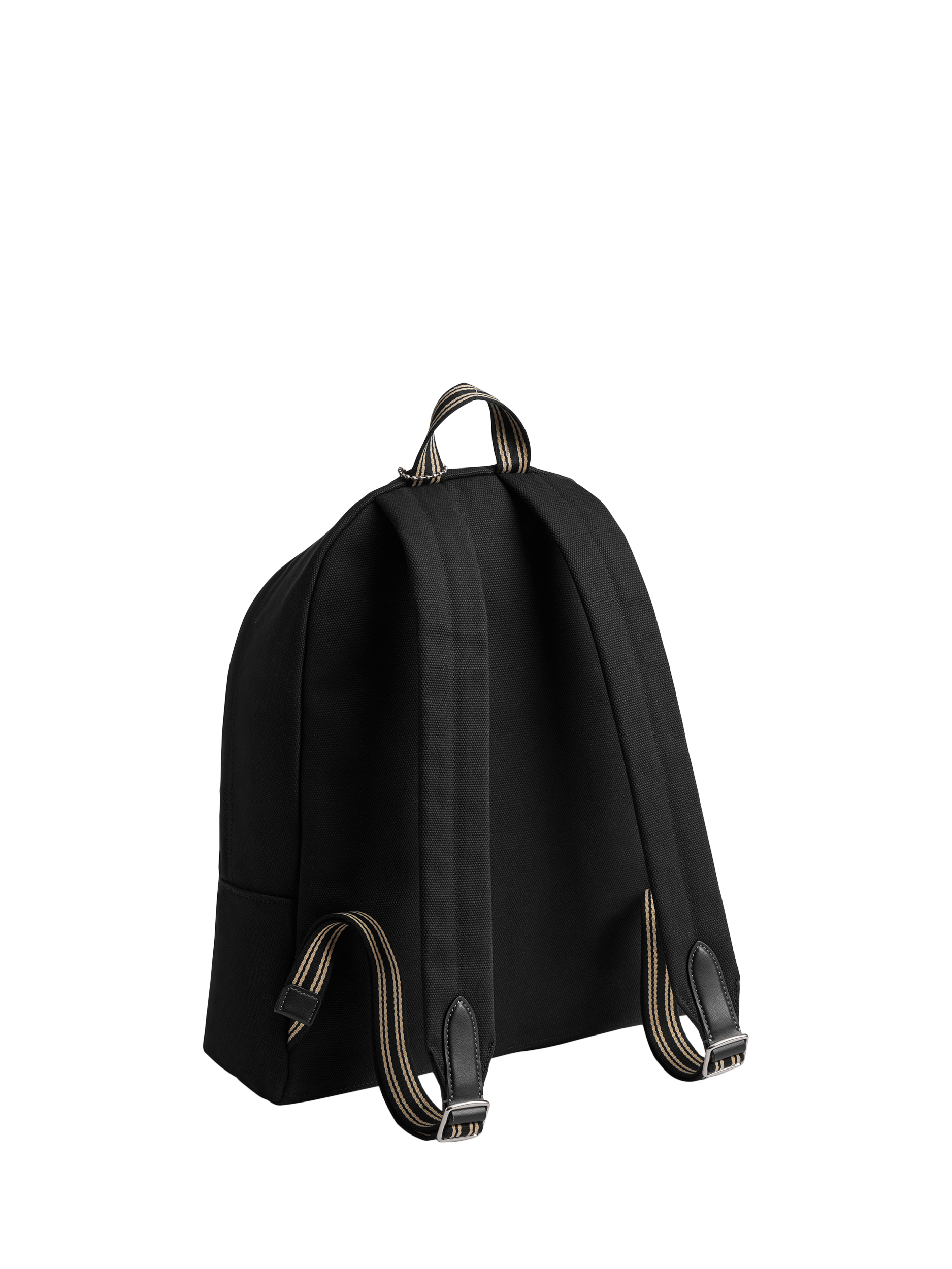 Product image 4 of 4, which shows Coach Logo Cotton Cargo Backpack, Lh/Black