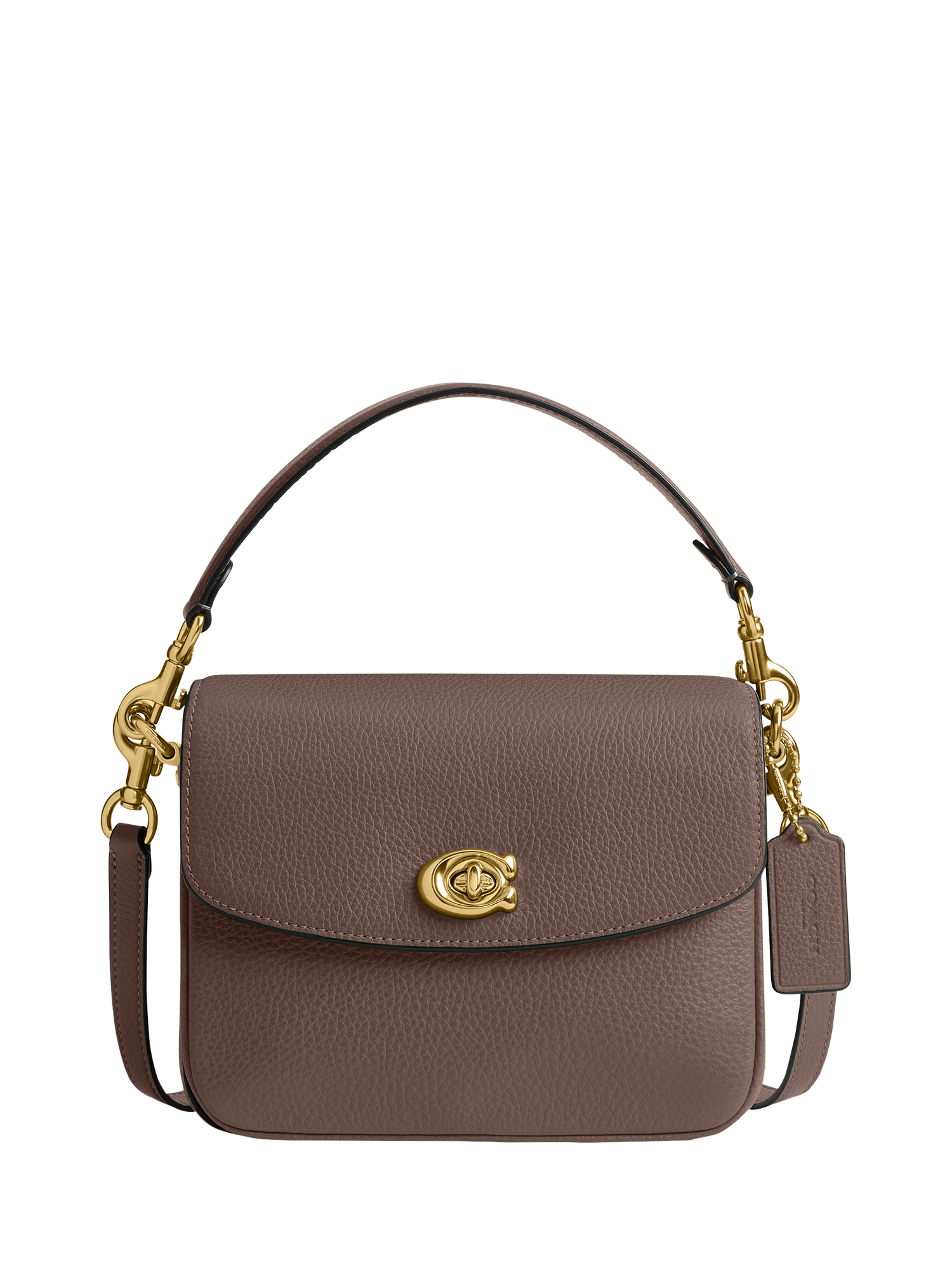 Product image 1 of 4, which shows Coach Cassie 19 Leather Cross Body Bag, Brown