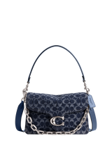 Coach Denim Chain Tabby Shoulder Bag, Lh/Deep Blue Multi