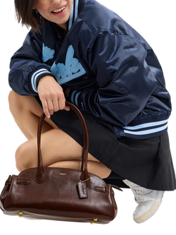 Coach Empire 34 Leather Shoulder Bag - view 2, B4/Maple