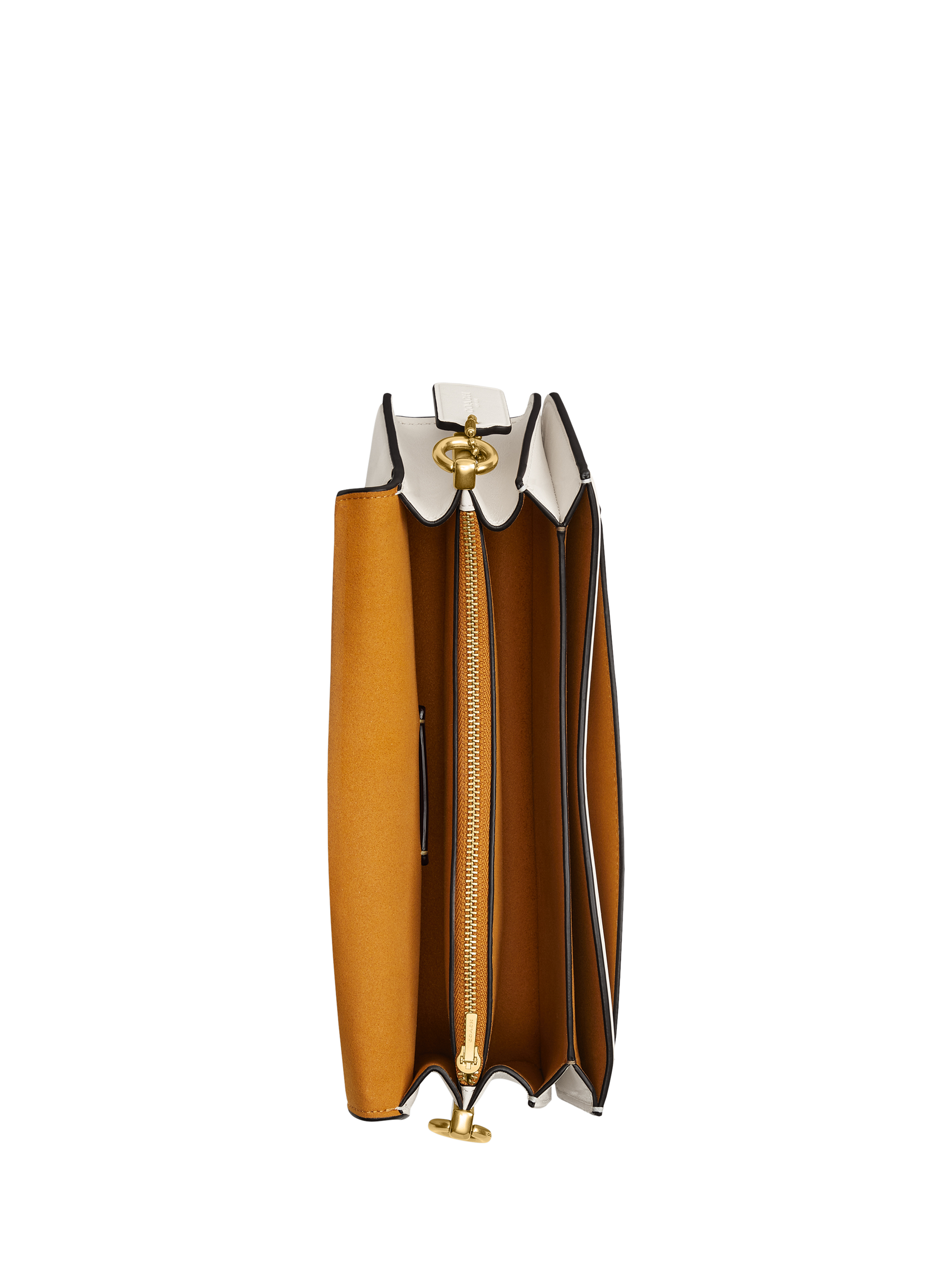 Product image 2 of 4, which shows Coach Glove-Tanned Leather Wavy Tabby Shoulder Bag, Chalk