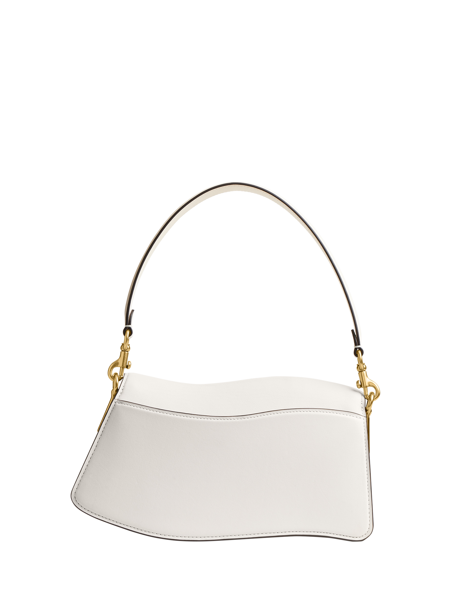 Product image 3 of 4, which shows Coach Glove-Tanned Leather Wavy Tabby Shoulder Bag, Chalk