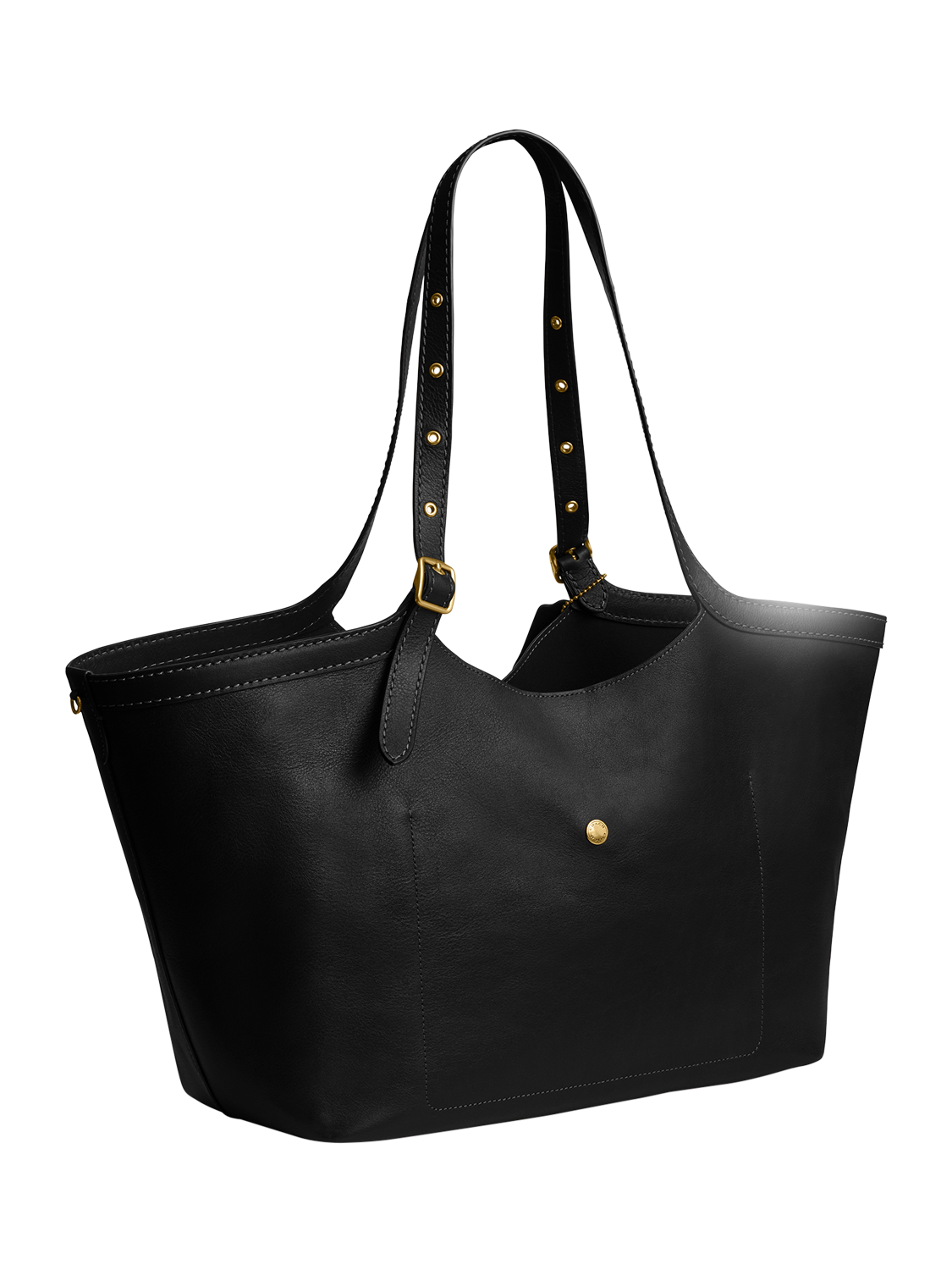 Product image 2 of 4, which shows Coach Gramercy Leather Tote Bag, B4/Black
