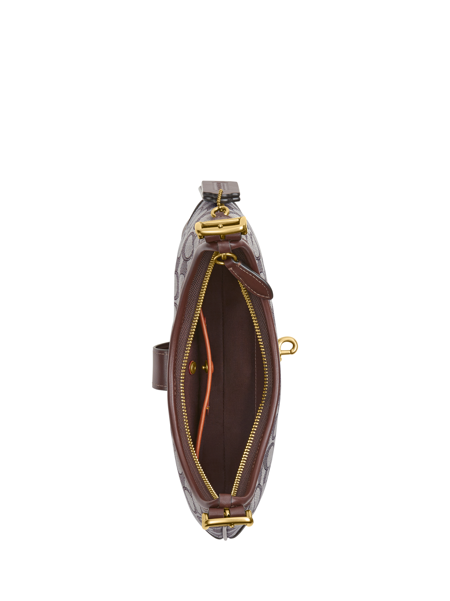 Product image 3 of 4, which shows Coach Hamptons Signature Jacquard Hobo Bag, Brown/Multi