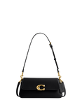Coach Jet Leather Shoulder Bag, Black