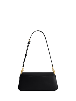 Coach Jet Leather Shoulder Bag - view 2, Black